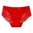 thumbnail image 1 of Njagoc3 Women's Wide-Band Lace Mid-Rise Panties - Supportive Romantic Everyday Wear, 1 of 1