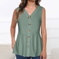 thumbnail image 1 of Njagoc3 Womens Asymmetrical Hem Tank Top with Spaghetti Straps, Solid Color, Stretchy Knit Fabric for Summer, 1 of 6