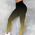 thumbnail image 1 of Njagoc3 Womens Fashion Gradient Elastic Skinny Pants Fitness Running Tight Yoga Pants Leggings, 1 of 6