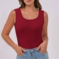 thumbnail image 1 of Njagoc3 Womens Fashion Summer V Neck Leisure Three-Quarter Sleeve Solid, 1 of 6