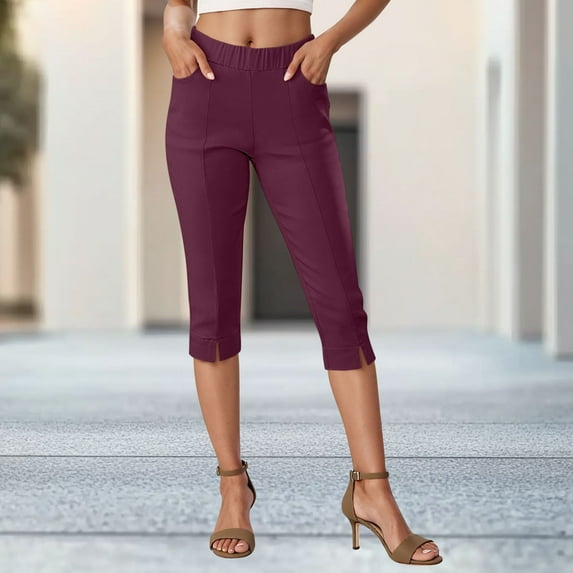 Njagoc3 Womens High Waist Denim Capris, Slim Fit, Stretch Cotton, Casual Summer Casual & Weekend Wear
