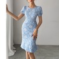 thumbnail image 1 of Njagoc3 Womens Lace Midi Dress, Short Sleeves for Summer Date & Cocktail Party, 1 of 6