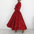 thumbnail image 1 of Njagoc3 Womens Long Sleeve A - Line Maxi Dress, Floral Print Formal Event & Party Outfit, 1 of 6