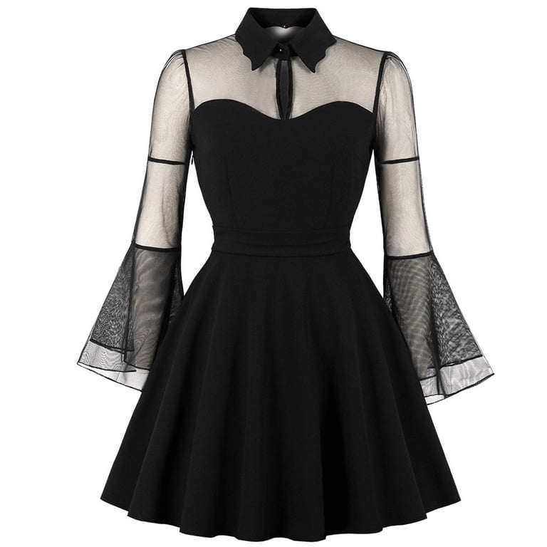 black gothic mesh mini dress Vinka Mesh Mini Dress main image 0