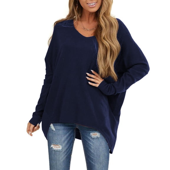 Njagoc3 Womens Off-Shoulder Loose Casual Top, Soft Cotton Blend, Long Sleeves, Fall Layering, Casual Gatherings & Weekend Errands
