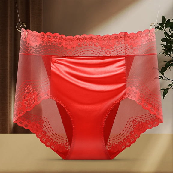 Njagoc3 Womens Overnight Period Panties 4-Layer Cotton Gusset Back Leak Prevention Machine Washable Alternative to Disposable