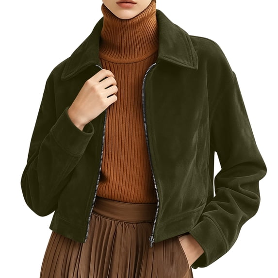 Njagoc3 Womens Oversized Funnel Neck Bomber Puff Jacket Windproof Waterproof Lightweight Shacket Spring Fall Outerwear