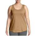 thumbnail image 1 of Njagoc3 Womens Plus Size Basic Tank Top, Tan, Loose Fit, Soft Fabric, Casual Daily & Layering, Versatile Plus Size Top, 1 of 5