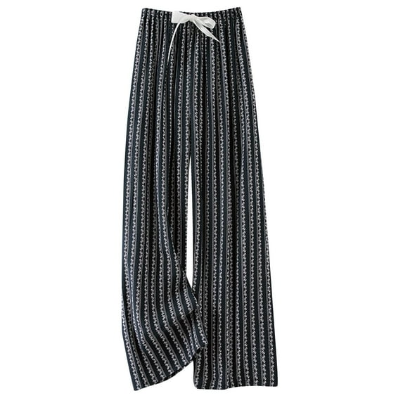 Njagoc3 Womens Plus Size Comfort Ankle Casual Pants Full Coverage with Wide Waistband