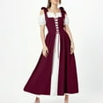 thumbnail image 1 of Njagoc3 Womens Sleeveless Dirndl Maxi Dress, Contrast Color, Cultural Event & Formal Wear, Elegant Fit, 1 of 6