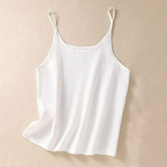 Njagoc3 Womens Sleeveless Solid Color Camisole - Smooth Satin Finish - Elegant for Summer Evening Dinners, Date Nights, and Cocktail Parties