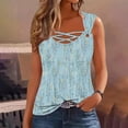 thumbnail image 1 of Njagoc3 Womens Sleeveless Tiered Hem Tank Top, Square Neck, Flowy Fit, Summer Beach & Party Wear, 1 of 6