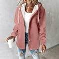 thumbnail image 1 of Njagoc3 Womens Solid Color Long Sleeve Tops Long Sleeve Hooded Casual Coat, 1 of 6