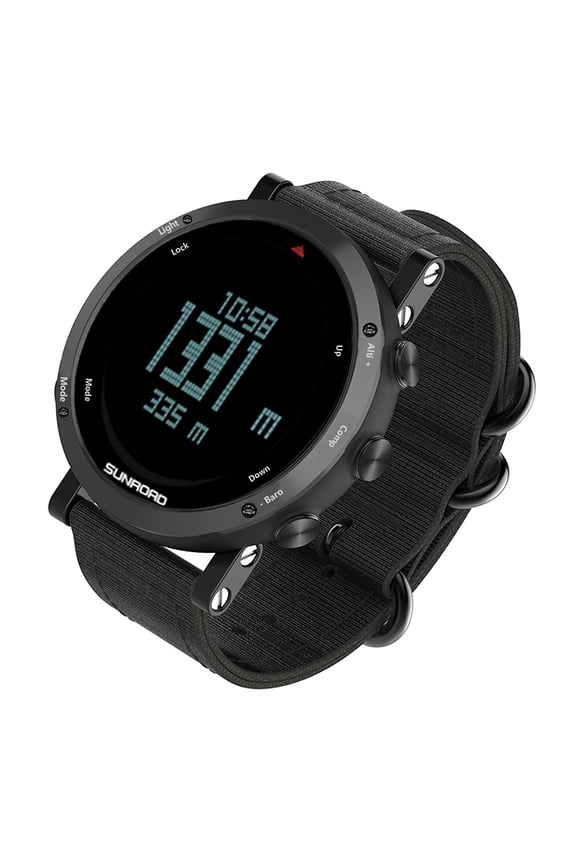 Barometer Altimeter Compass Weather Forecast Men Watch 50meters -resistant Multifunctional Watch for Mountaineering Running Trekking Camping