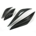 Njide Carbon Fiber Front Bumper Splitter Fins Spoiler Canards Car Body