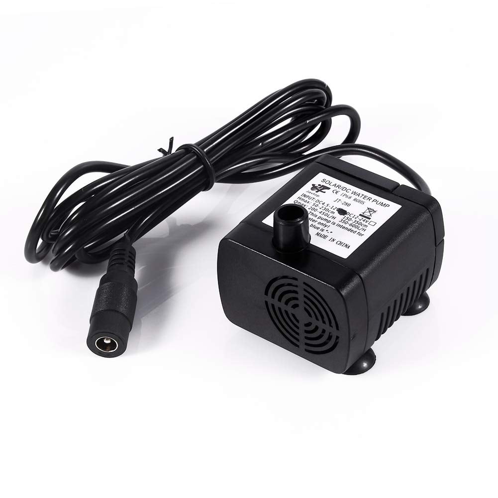 Njide DC12V Mini Solar submersible water Pump for aquarium fountains, ponds, fish fountains, swimming pool pumps