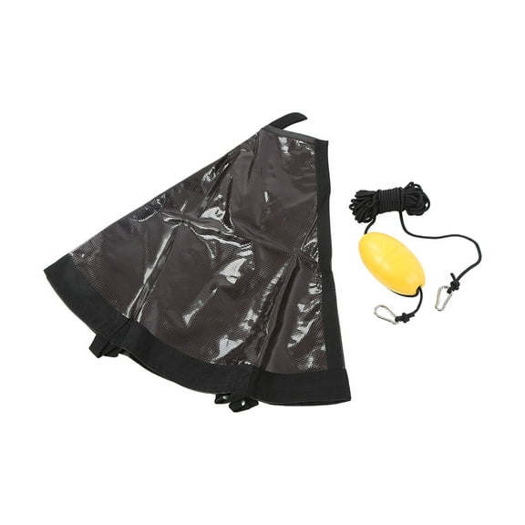 Njide Drift Sock for Lake, River, Ocean Fishing 24-Inch Marine Anchor Float Kit