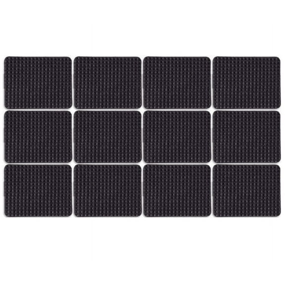 Njide Non-Slip Furniture Pads Multifunction Black Self Adhesive Floor Protector Mat Leg Table Chair Sofa Rubber Feet