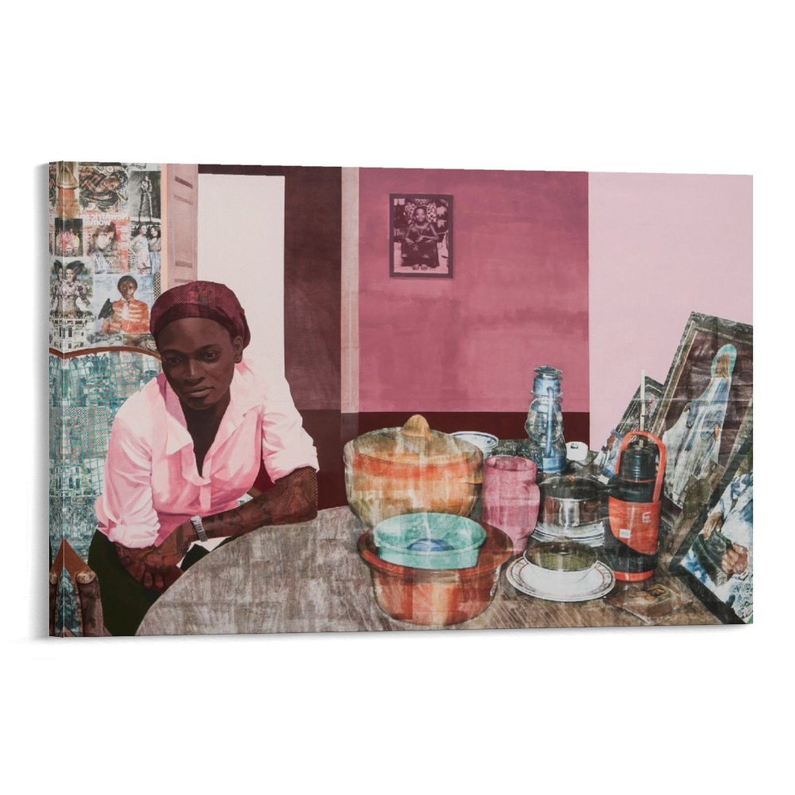 Njideka Akunyili Crosby Artwork Artworks Canvas Poster Room Aesthetic ...
