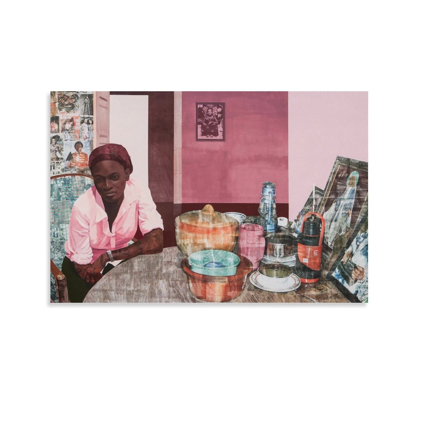 Njideka Akunyili Crosby Artwork Canvas Art Poster and Wall Art Picture ...