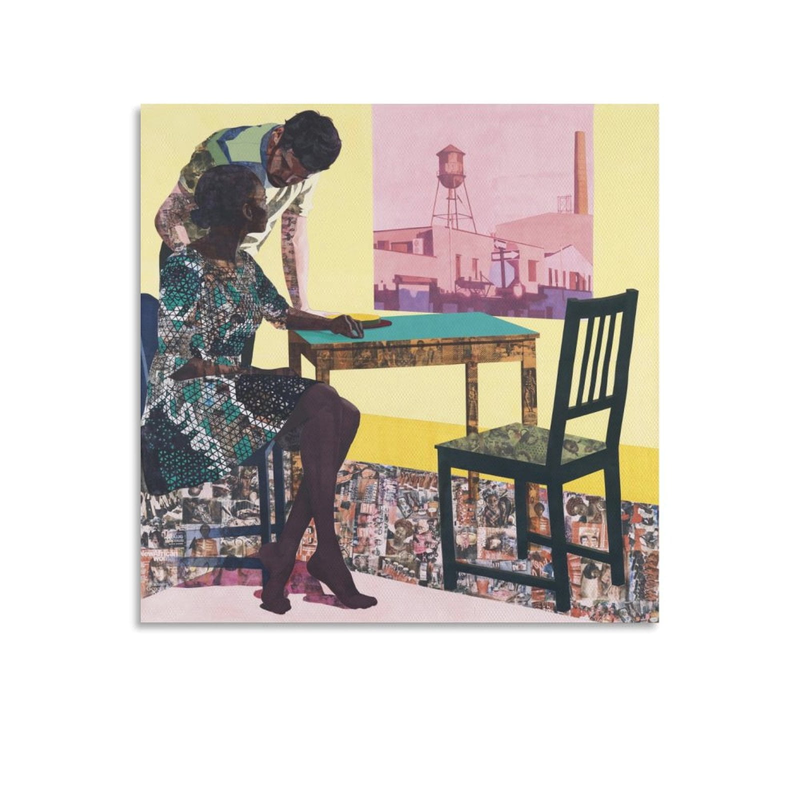 Njideka Akunyili Crosby Artwork Portrait Artworks Picture Print Poster ...