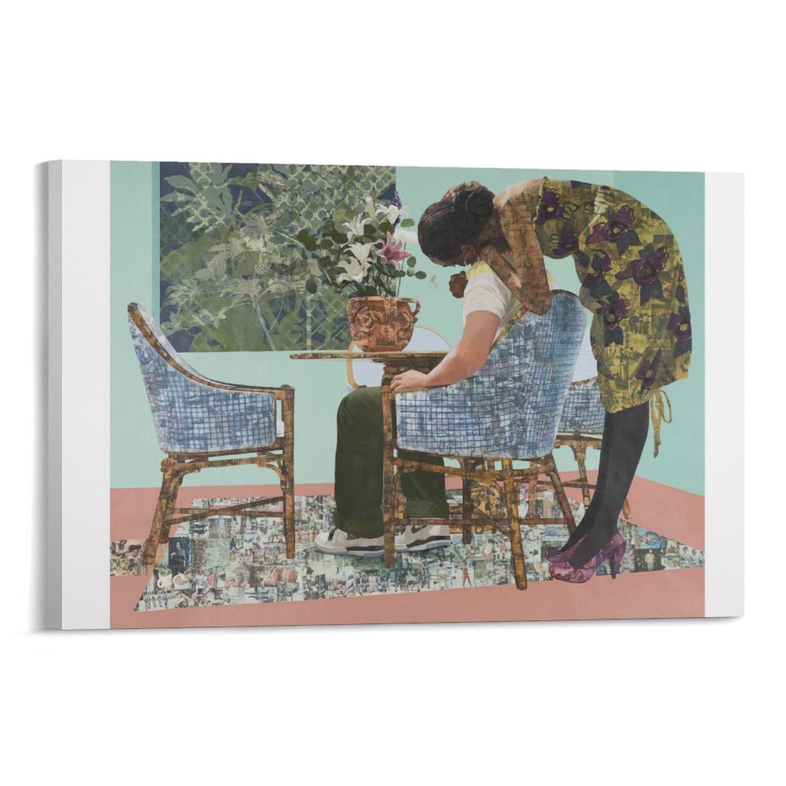 Njideka Akunyili Crosby Poster Painter American Canvas Poster Wall Art ...