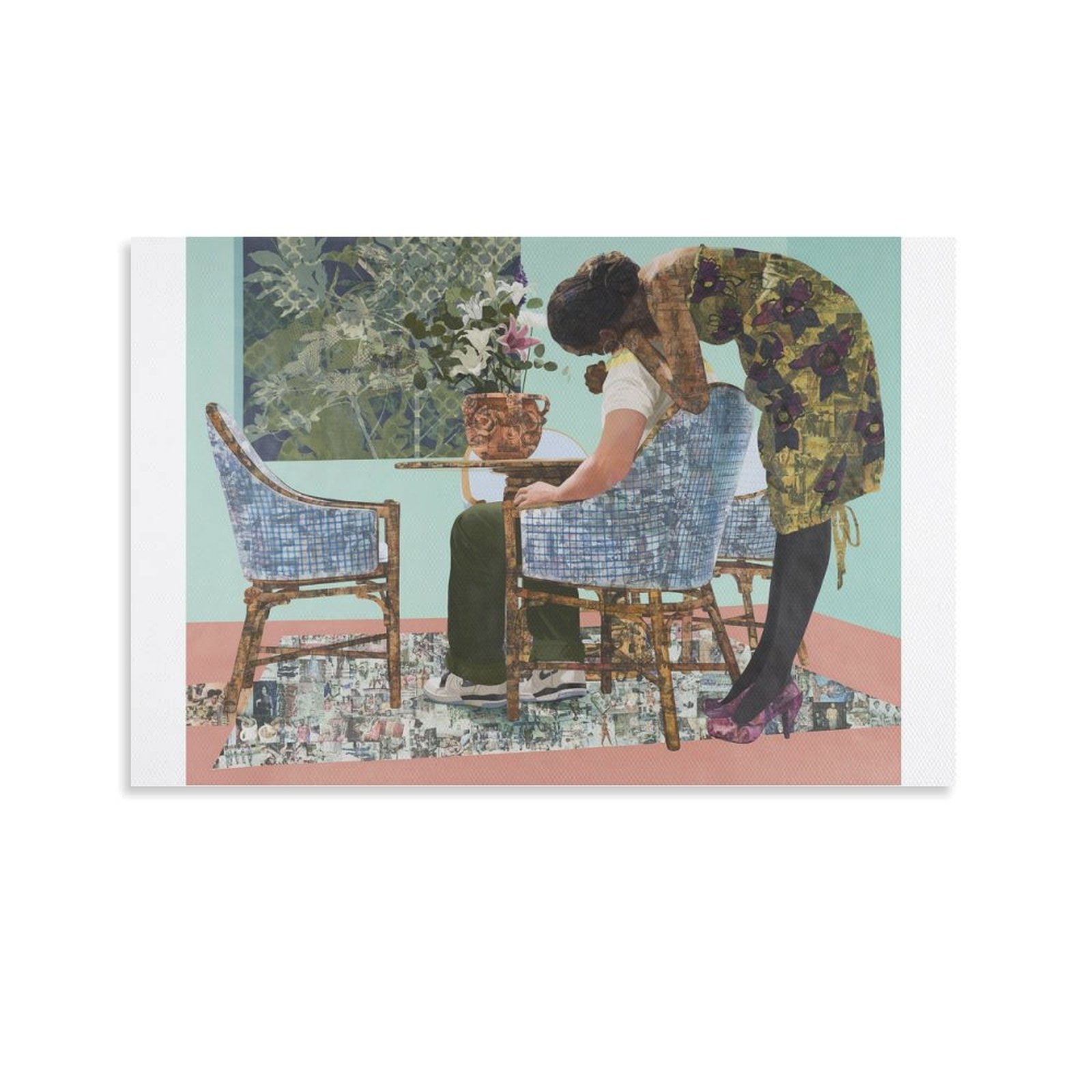 Njideka Akunyili Crosby Poster Painter American Gifts Canvas Painting ...
