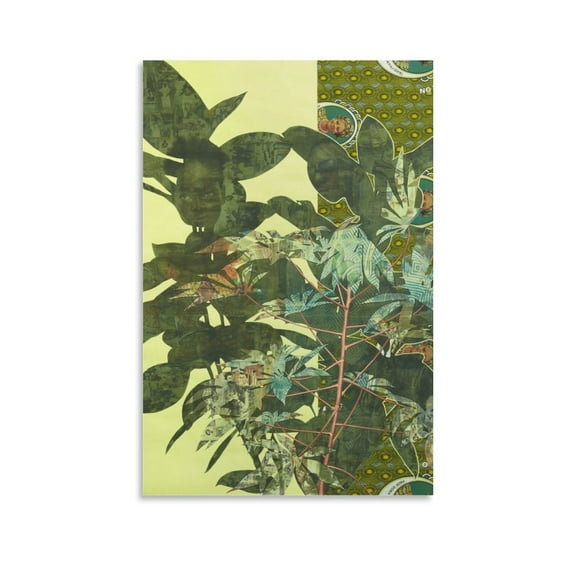 Njideka Akunyili Crosby Poster Visual Artist Canvas Art Poster and Wall Art Picture Print Modern Family bedroom Decor Posters 24x36inch(60x90cm)