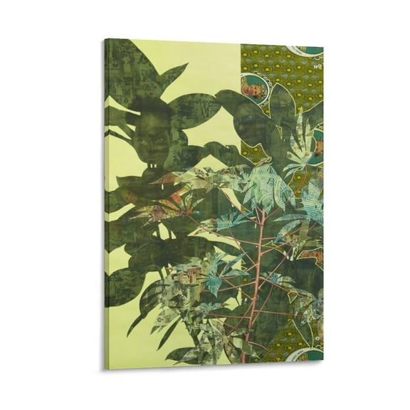 Njideka Akunyili Crosby Poster Visual Artist Print Photo Art Painting Canvas Poster Home Decorative Bedroom Modern Decor Posters Gifts 12x18inch(30x45cm)