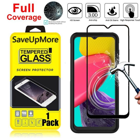 Njjex [1-Pack] for Samsung Galaxy A11 A12 A13 A14 5G A21 A02S A03S A42 A52 A71 5G Tempered Glass Screen Protector, Anti-Scratch, Anti-Fingerprint, Bubble Free