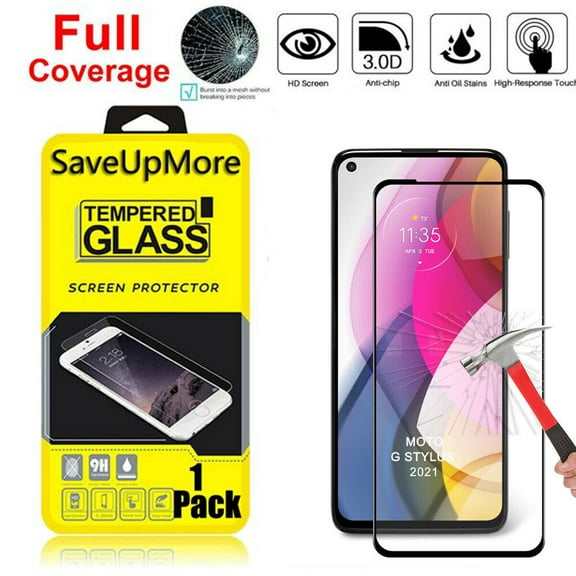 Njjex [1-Pack] for Motorola Moto G 5G 2023 Tempered Glass Screen Protector, Full Screen Coverage, Anti-Scratch, Anti-Fingerprint, Bubble Free