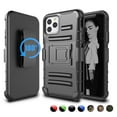 thumbnail image 1 of Njjex for 2019 Apple iPhone 11 / 11 Pro / 11 Pro Max Cases Holster Belt Clip, Shock Absorbing Locking Clip Defender Heavy Full Body Kickstand Armor Protective Rugged Cases Cover, 1 of 8