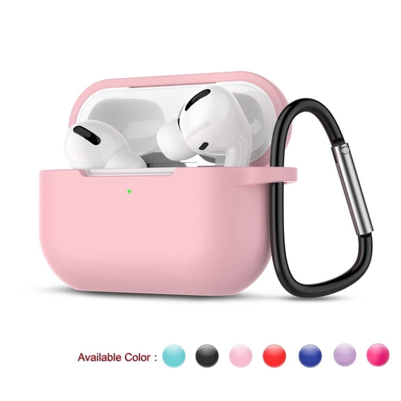 Njjex AirPods Pro & Airpods 1 2 3 Case Silicone Protective Skin, [Front LED Visible] Protective Silicone Cover & Skin Compatible with AirPods 1 & 2 Pro Wireless Charging Case with Carabiner