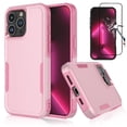 thumbnail image 1 of Njjex for Apple iPhone 16 Plus 2024 Phone Case,360°Full Body Shockproof Heavy Duty Protection With Tempered Glass Screen Protector Case Cover for iPhone 16 Plus 6.7" 2024 (Pink), 1 of 7