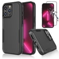thumbnail image 1 of Njjex for Apple iPhone 16 Pro Max 2024 Phone Case,360°Full Body Shockproof Heavy Duty Protection With Tempered Glass Screen Protector Case Cover for iPhone 16 Pro Max 6.9" 2024 (Black), 1 of 6