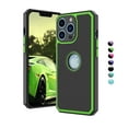 thumbnail image 1 of Njjex Cases for iPhone XR 13 13 Mini 13 Pro Max, [Shock Absorption] Drop Protection Hybrid Dual Layer Armor Defender Protective Case Cover -Green, 1 of 7