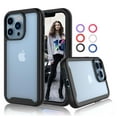 thumbnail image 1 of Njjex Clear Case for Apple iPhone 13 / iPhone 13 Pro / iPhone 13 Pro Max 2021, Full-Body Rugged Transparent Clear Back Bumper Case Cover -Black, 1 of 1
