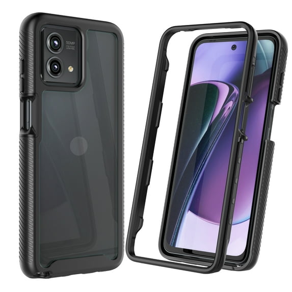 Njjex For Moto G Stylus 2023 5G Case, Sturdy Case for Motorola G Stylus 2023 5G 2023, Njjex Full-body Rugged Bumper Moto G Stylus 2023 5G Case with Clear Back Slim Cover
