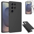thumbnail image 1 of Njjex For Samsung S25 Ultra Case with Screen Protector,Liquid Silicone Soft Gel Rubber Slim Microfiber Lining Cushion Texture Cover Shockproof Protective Case for Galaxy S25 Ultra 6.8", Black, 1 of 7