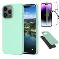 thumbnail image 1 of Njjex For iPhone 15 Plus Case with Screen Protector,Liquid Silicone Soft Gel Rubber Slim Microfiber Lining Cushion Texture Cover Shockproof Protective Case for iPhone 15 Plus 6.7", Green, 1 of 7