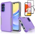 thumbnail image 1 of Njjex for Galaxy A15 Phone Case,360°Full Body Shockproof Heavy Duty Protection With Tempered Glass Screen Protector Case Cover for Samsung Galaxy A15 5G 2024 (Purple), 1 of 6