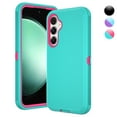 thumbnail image 1 of Njjex Galaxy S21 Ultra Cases,Sturdy Phone Case for Samsung S21 Ultra 6.8",Full-Body Shockproof Protection Heavy Duty Armor Hard Plastic & Shock Absorption Rubber Bumper 3-in-1 Case Cover - Mint, 1 of 7