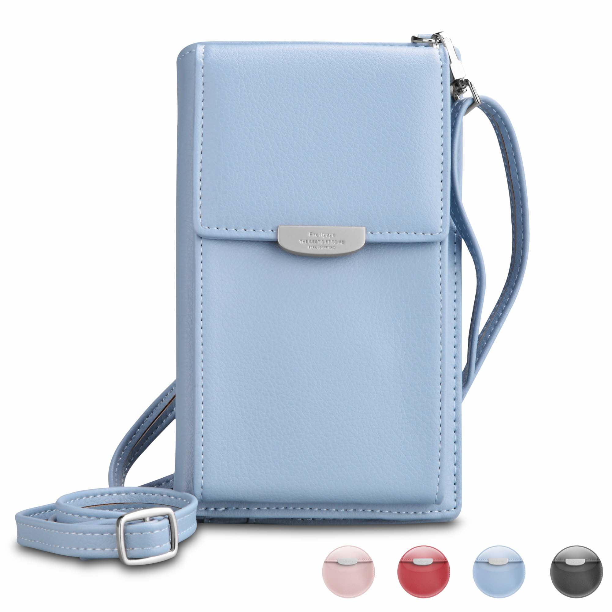 Crossbody Phone Pouch, Silver Hardware