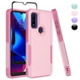 thumbnail image 1 of Njjex Moto G Pure Case With Screen Protector Military Grade Full Body Double Layer Protection Shock and Drop Resistant TPU Durable Removable for Motorola Moto G Pure Phone Case - Pink, 1 of 7