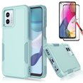 thumbnail image 1 of Njjex for Motorola Moto G 5G 2023 Phone Case,360 Full Body Shockproof Heavy Duty Protection With Tempered Glass Screen Protector Case Cover for Moto G 5G 2023 (Green), 1 of 6