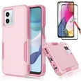 thumbnail image 1 of Njjex for Motorola Moto G 5G 2023 Phone Case,360 Full Body Shockproof Heavy Duty Protection With Tempered Glass Screen Protector Case Cover for Moto G 5G 2023 (Rose Gold), 1 of 6