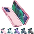 thumbnail image 1 of Njjex for Motorola Moto G Play 5G 2024 Case,[2-in-1] Dual-Layer Shockproof RuggedCover,Military-G Play rade Drop Protection, Anti-Scratch & Wireless Charging -6.6 inch Pink, 1 of 6