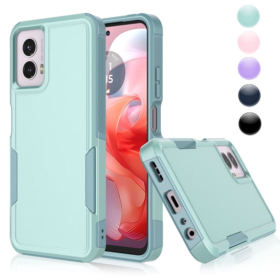 Njjex Rugged Case for Motorola Moto G Power 5G 2024 | Heavy Duty Shockproof Cover | Dual Layer Protective Case for 6.7" Moto G Power (AT&T/T-Mobile/Verizon/Unlocked) - Green
