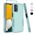 thumbnail image 1 of Njjex Samsung Galaxy A13 5G Case With Screen Protector;Military Grade Full Body Double Layer Protection Shock Resistant Drop Resistant TPU Durable Detachable for Galaxy A13 5G Phone Case - Turquoise, 1 of 7
