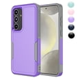 thumbnail image 1 of Njjex for Samsung Galaxy S24 5G Phone Case,Shockproof Dust/Drop Proof 2-Layer Full Body Protective Heavy Duty Durable Rugged Hybrid Cover for Galaxy S24 5G,Purple, 1 of 6